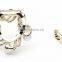 Korean fashion jewelry wholesale zinc alloy pearl rhinestone flower sacrf clip brooch