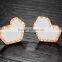 Factory Supply Hot Selling White Shell Gold Earrings Samples