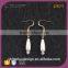 E77951I01 Pearl Gold Plated Long Earring Designs Gold Earring Backs Crystal Water Drop Pearl Pendant Earrings