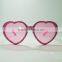 Wholesale Cheap Party Sunglasses/ Plastic Cute Love Shaped