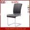 european country style sled shape frame elegant leather dining chair