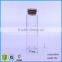 clear glass test tube with cork 90ml