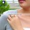 8mm golden/white color high luster akoya latest pearl ring design