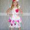 wholesale high quality ruffle flower decoration baby girl summer outfit