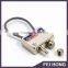 Promotion Gift Metal Cable Lock Zamac Engraved Logo Keychain