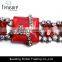 brand new Fashion jewelry New Fashion Metal red Resin Diamond Cross Bracelet