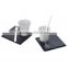2016 Eco-friendly black slate customized coffee coaster coffee bar table coaster slate placemats and coasters