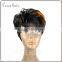 cheap High Temperature Fiber ST1B Orange wig synthetic wig for fashion lady short fashionable wig