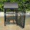 Outdoor metal trash receptacle outdoor dustbin park dustbin