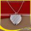 plated silver copper heart necklaces with pendant doll