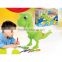 Pre school toys 2 in 1 kids dinosaur projector painting toy