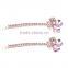 Hair Jewelry 18K Gold Plated Flower Shaped Hair Pin for Women