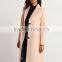 Outerwear fashion women Tops Pink Long Sleeve Lapel Coat