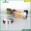 2000ml air-tight food glass storage container with metal lid