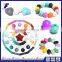 food grade baby teething necklace beads silicone round loose beads