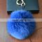 Animal Fur Ball Tag Key Buckle Holder keychain