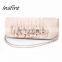 Wholesale ladies luxury backfin satin hinge bag evening clutch handbag rose wedding bag