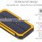 Newly launched portable solar panel charger, Solar Power Bank with 8000mah battery,solar charger for mobile phone