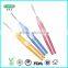 hand push interdental cleaning brush with button