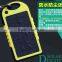Li-polymer battery waterproof and shockproof solar power bank 5600mah
