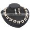 Fashion Simulated Pearl Jewelry Sets Women Pendant Necklace Earrings African Beads for Bridal Wedding