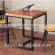 Restaurant wood small square dining table sets