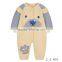High Quality in Stock Type 100% Cotton Plain Pink Baby Girl Romper