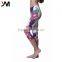 Colorful Printed Workout Fitness Bottom Sublimated Women Gym Capri Pants