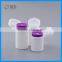 Plastic cosmetic airless bottle with flip cap