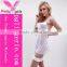 Woman sexy white lace ladies sexy babydoll dress,sexy night sleeping dress