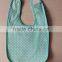 front 100% cotton with PEVC funny baby bibs