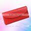 2015 factory wholesale genuine leather wallet with three fold design for ladies