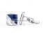 Europe silver high quality copper cuff links mens square enamel cufflinks for shirts