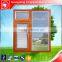 Wood grain aluminium extrusion casement window with louver