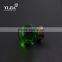 1 1/2 inch forest green antique brass glass knobs for kitchen