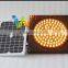 12 inch road safety solar panel traffic warning signal with LED lens solar traffic light