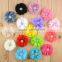 Handmade DIY Accessories 3d Chic Shabby Chiffon Flower Baby Applique Patterns Rhinestone Centered