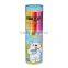 Tinplate round shape pen holder with cover