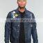 Extra Large Dark Wash Button Down custom Denim Jean Jacket(LOTJ301)