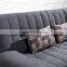 2016 direct factory supplying high quality modern design green fabric sofa bed for living room furniture