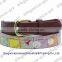 Beautiful palm-beach on needlepoint belts with genuine leather