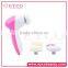 5 in1Electric Wash Face Machine Pro Face Massager Facial Pore Cleaner Body Cleaning Massage Mini Skin Beauty Massage EYCO BEAUTY