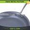 Non-Stick Flat Ceramic Deep Frying Pan With Hard Anodized Exterior