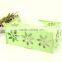 High Quality Bamboo material Flower Carved Tissue Box