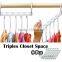 8 pcs Triples Closet Space Closet Organizer Wonder Clothes Hanger