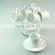stock wholesale porcelain coffee tea set tableware six cup and saucer with metal stand
