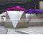 Arlau outdoor stainless steel flower pots square