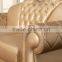 Genuine Leather Sofa Stainless Steel Base Top Grain Leather Sofa Furniture SF017