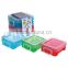 plastic 600ml transparent rectangle food mini storage box for kid