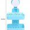 Vacuum suction cup bathroom and kitchen plastic double layer shelf/soap holder